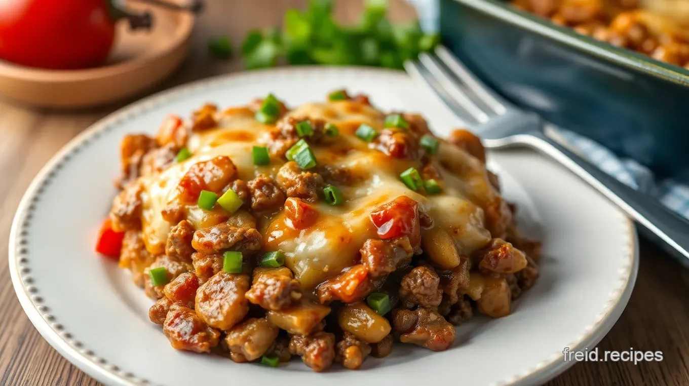 Philly Cheesesteak Casserole