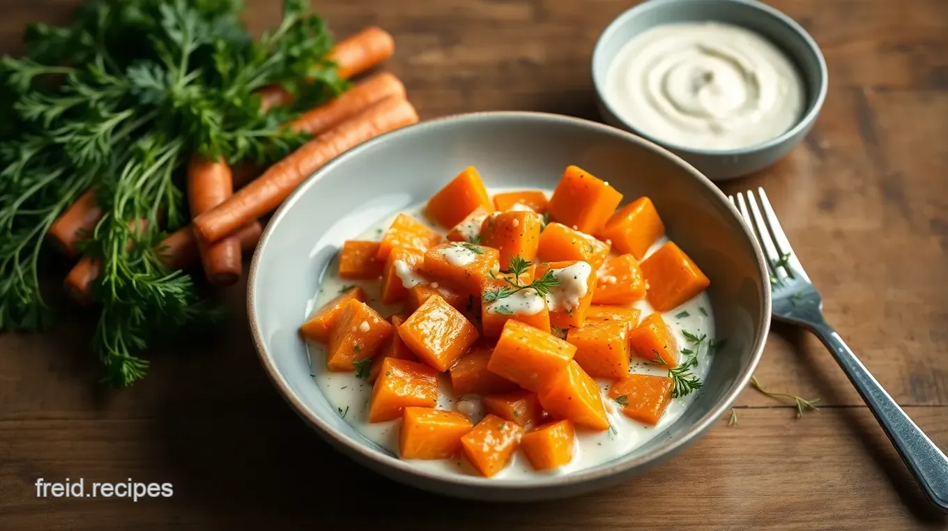 Sautéed Carrots in Creamy Tahini Blend