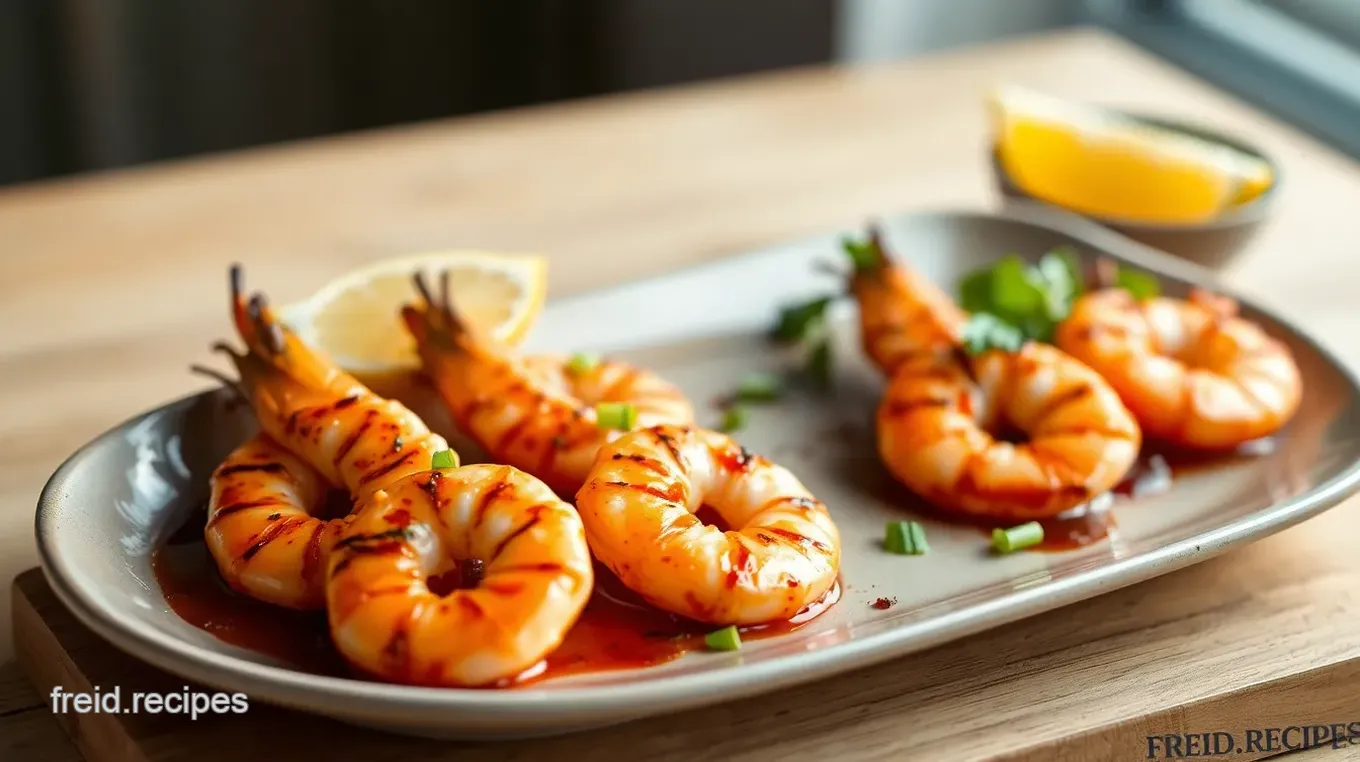 Grilled Prawns with Zesty Chili Flavor