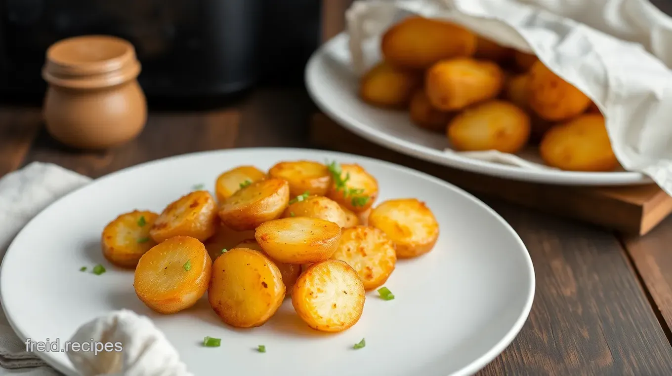 Crispy Air-Fried Baby Potatoes: A Golden Delight