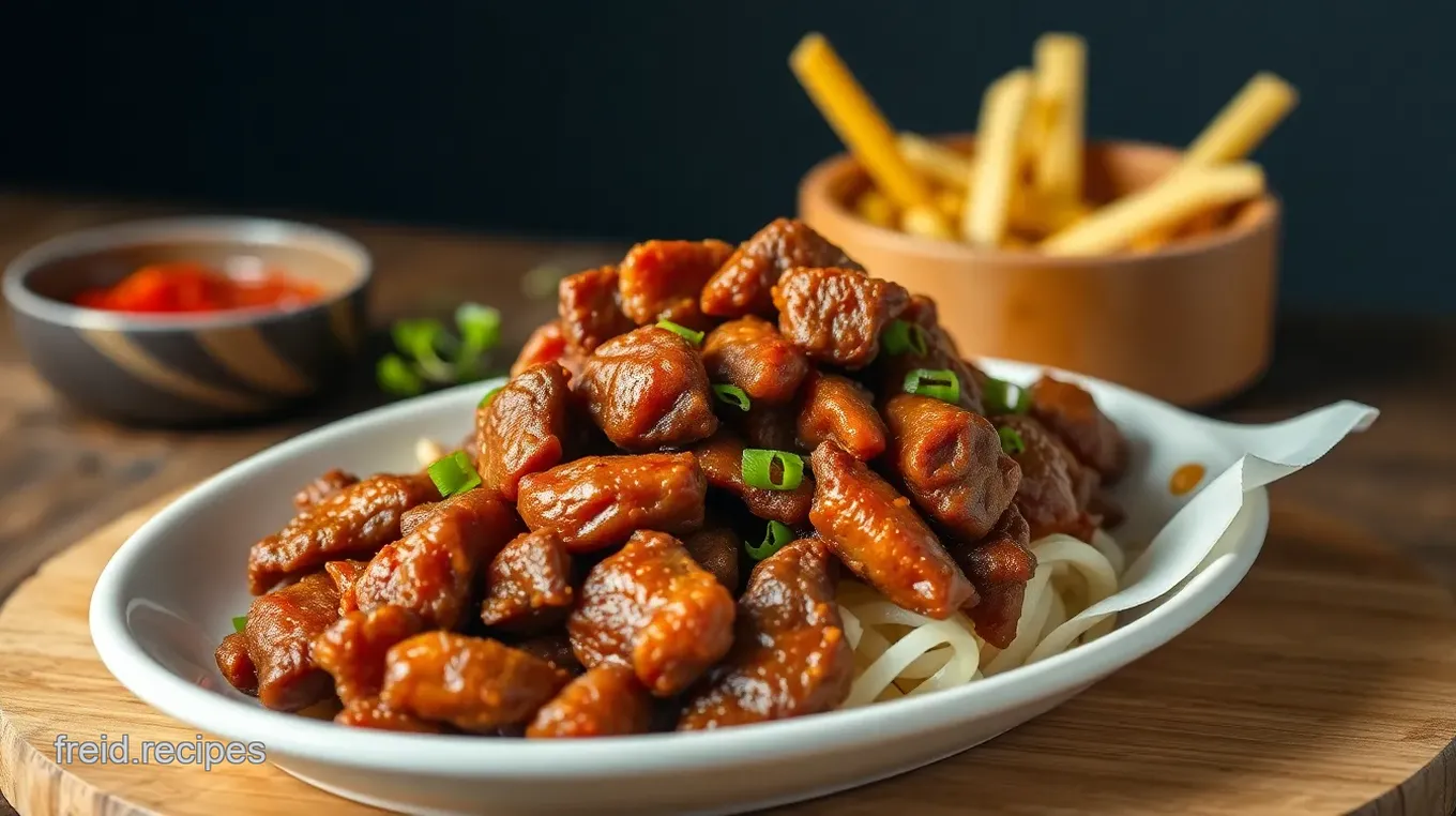 Fried Beef with Spicy Crispy Flavor