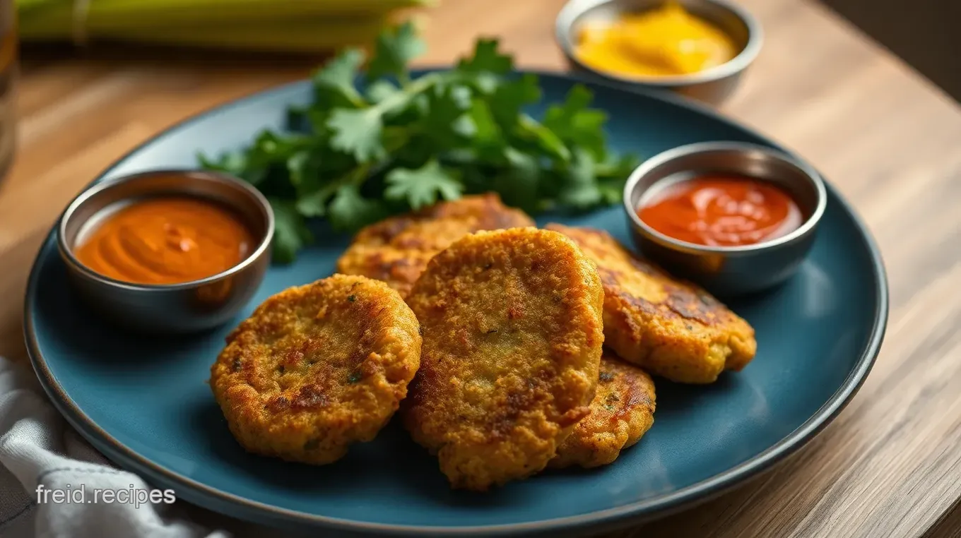 Fried Courgette Pakoras with Spicy Flavor