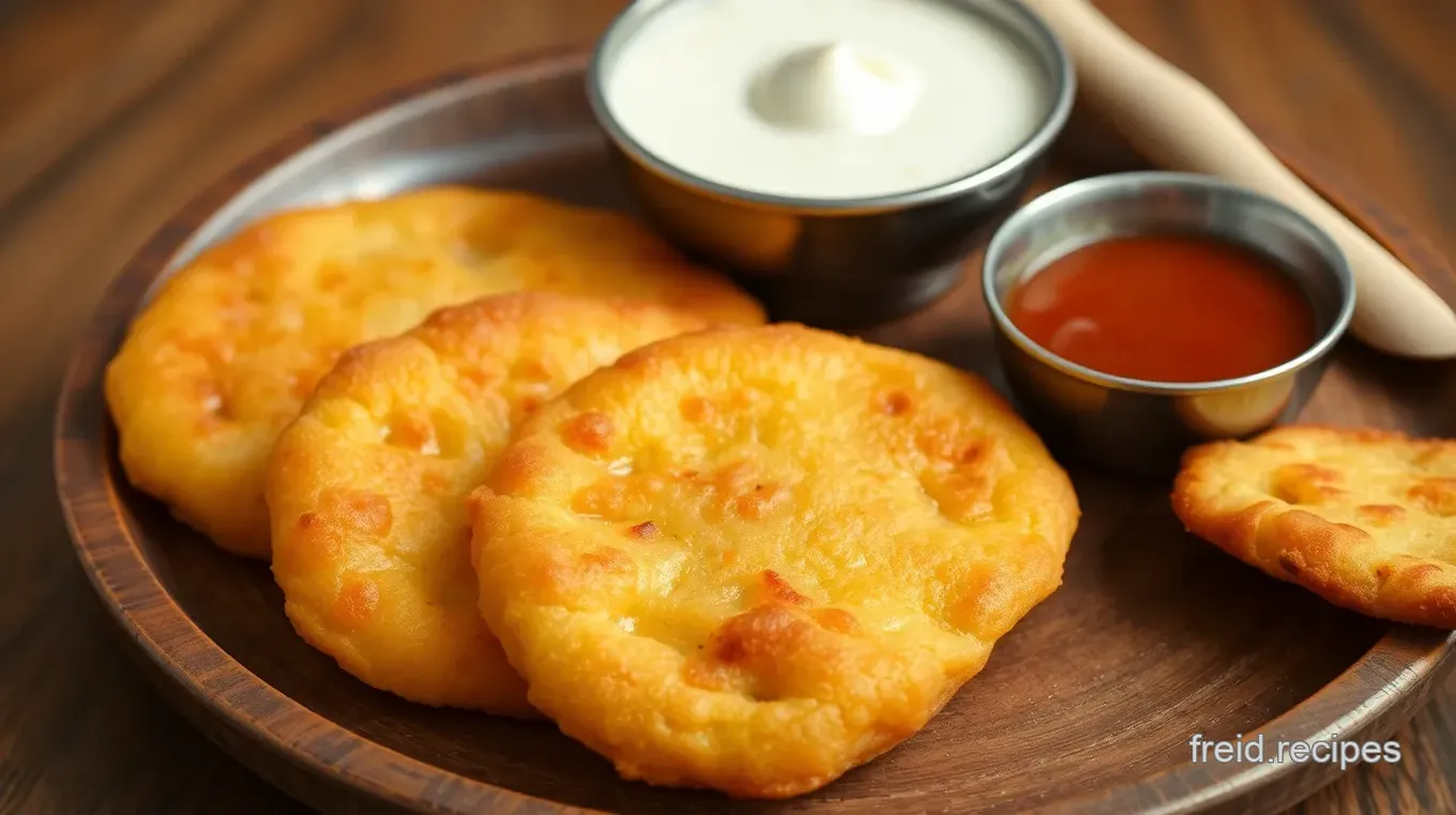 Fried Bread Mughal Dessert with Rabri