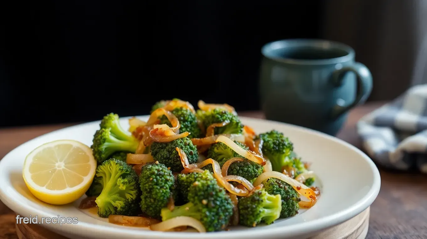 Fry Tenderstem Broccoli with Onion & Garlic