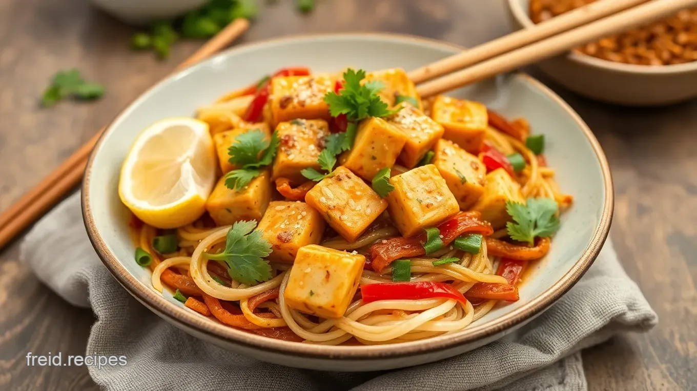 Quick & Healthy Stir-Fry Tofu Pad Thai