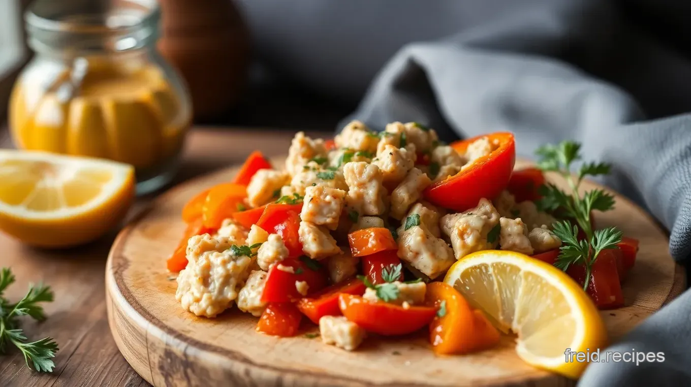 Roasted Red Pepper & Tuna Salad