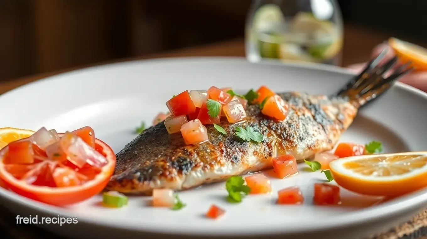 Crispy Pan-Fried Mackerel with Refreshing Salsa