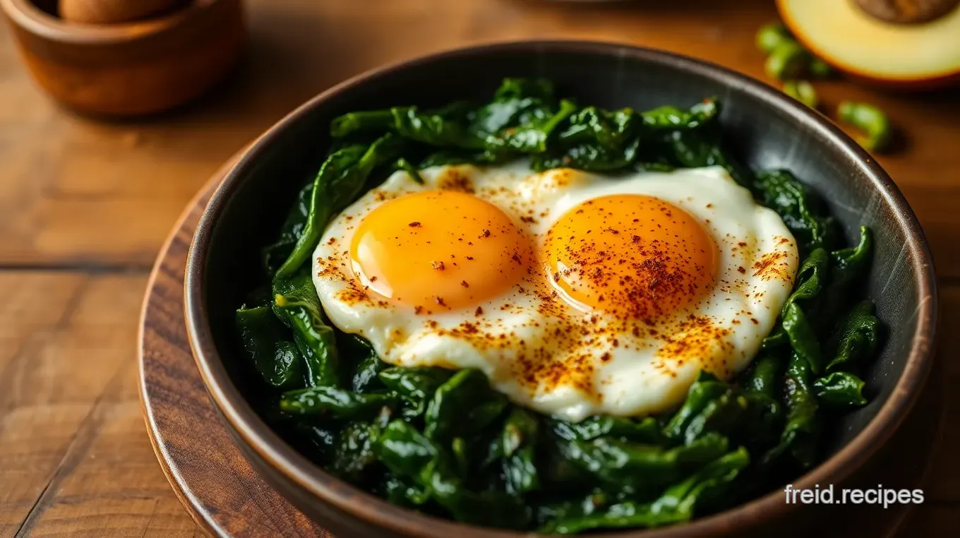 Fried Spinach Eggs: A Quick Persian Breakfast Delight