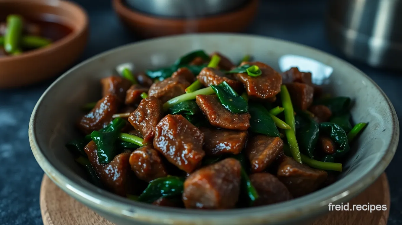 Quick Korean Beef Stir-Fry with Beansprouts and Spinach