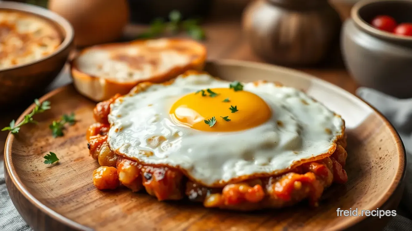 Fried Egg Sausage Hash with Chorizo Delight