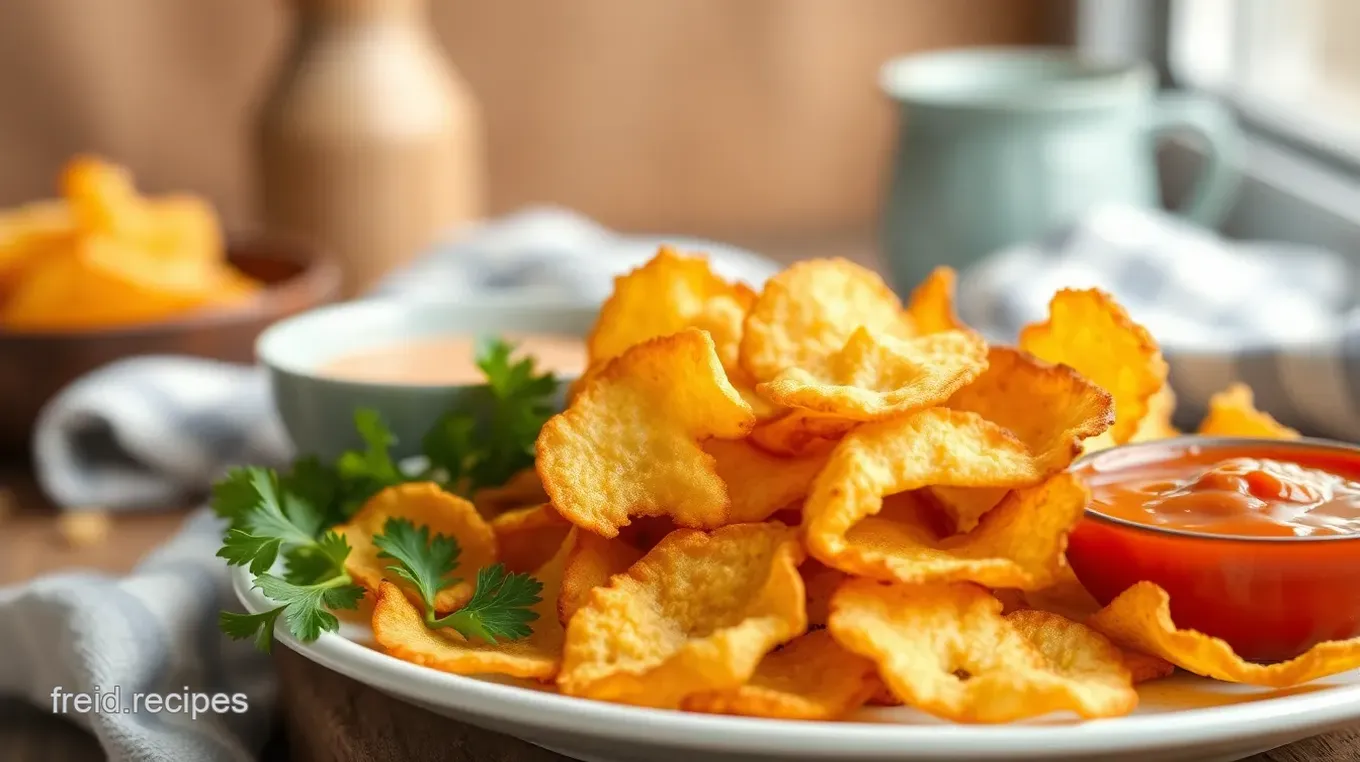 Air Fryer Potato Chips - Super Crispy Snack