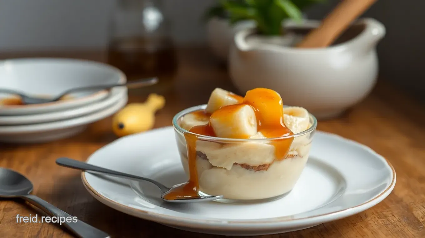 Sautéed Banana Dessert with Toffee Sauce