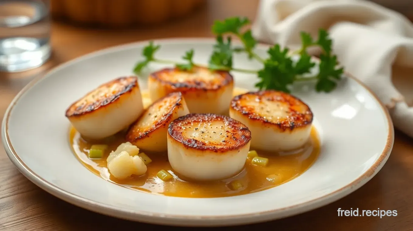 Sear Sea Scallops with Vanilla Cauliflower