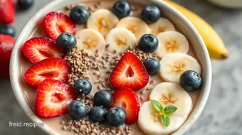 Blend Coffee Banana Smoothie Bowl Delight recipe card