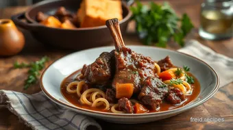 Braise Lamb Shank Deliciously Spiced recipe card