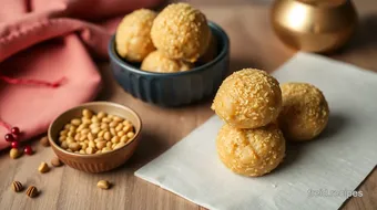 How My Grandmother's Roasted Gram Flour Ladoos Became a Festive Delight recipe card