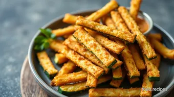 Ultimate Baked Zucchini Fries - Healthy & Crispy Snack for Everyone! recipe card