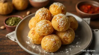 How My Grandmother Made Fried Boondi Laddus - Sweet Indian Delights recipe card