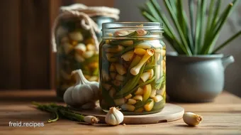 How to Ferment Wild Garlic with Spring Onions: A Tangy Delight recipe card