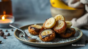 Fried Banana Chocolate Delight in 18 Mins recipe card