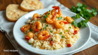 Fried Rice with Prawns & Chorizo - Quick Meal recipe card