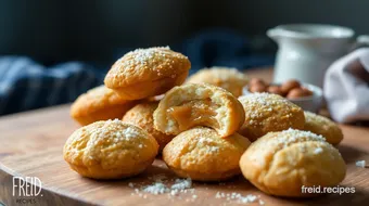 How to Make Fried Coconut Delight with Jaggery Filling: An Amazing Treat! recipe card