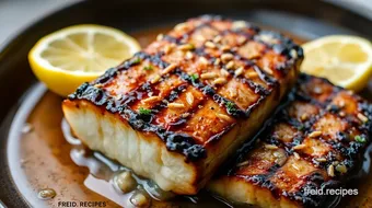 Grilling Black Cod: Sweet Miso Delight recipe card