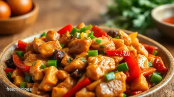 Easy and Delicious Stir-Fry Chicken with Colorful Veggies: How to Make Your Weeknight Dinners Shine! recipe card