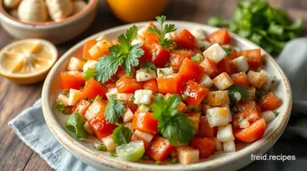 Mix Fattoush Salad with Fresh Ingredients recipe card