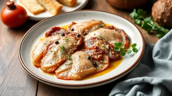 Pan-Fried Veal Escalopes with Prosciutto recipe card