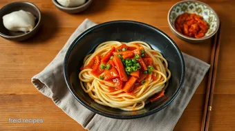 Easy Stir-Fry Udon Noodles with Kimchi Delight: 10 Amazing Twists! recipe card