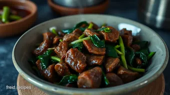 Quick Korean Beef Stir-Fry: 20-Minute Flavor Explosion with Beansprouts and Spinach recipe card