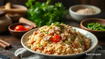 Quick Pork Fried Rice in 12 Minutes recipe card