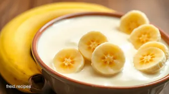 Quick Vanilla Pudding with Ripe Bananas recipe card