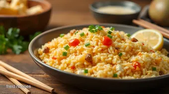 Quick Veggie Egg-Fried Rice Recipe | 15 Min recipe card