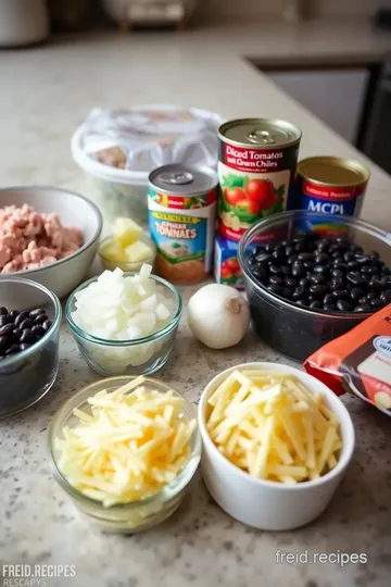 Cheesy Ground Turkey Casserole ingredients