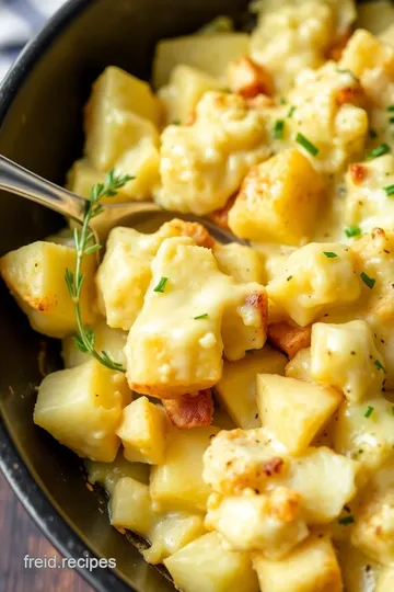 Cheesy Potatoes Recipe presentation