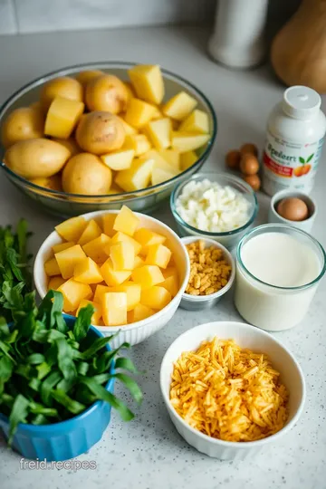 Cheesy Scalloped Potatoes ingredients