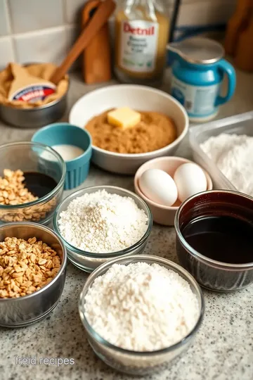 Chewy Oatmeal Cookies ingredients