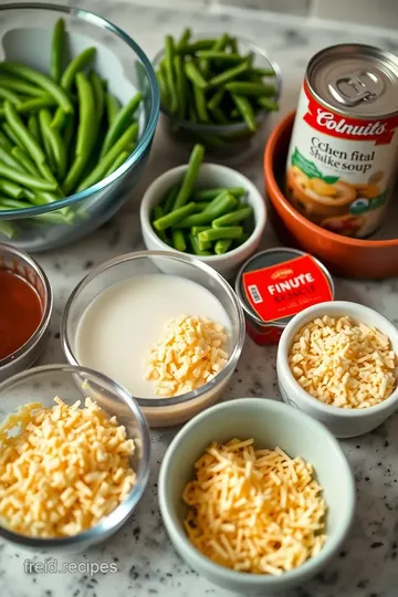 Green Bean Casserole with Cream of Chicken ingredients