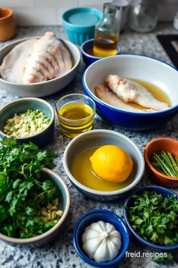 Mediterranean Branzino with Lemon and Herbs ingredients