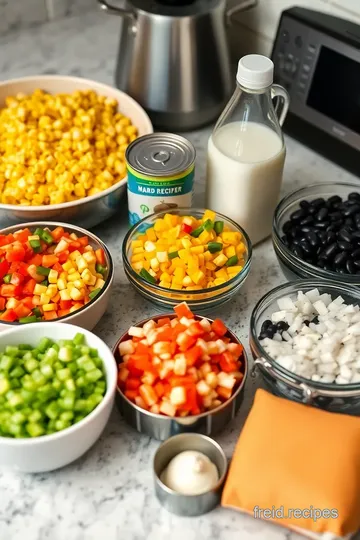 Mexican Corn Casserole ingredients