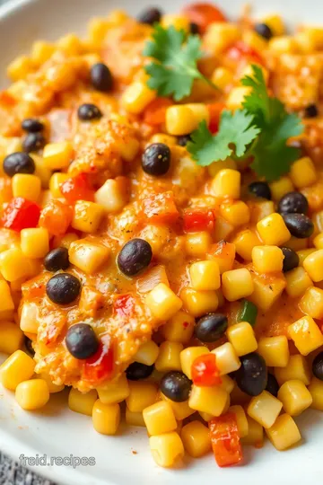 Mexican Corn Casserole presentation