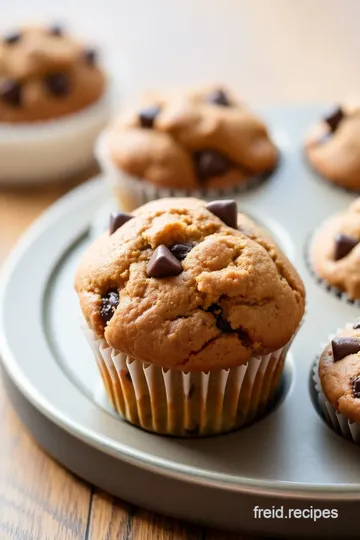 Mini Chocolate Chip Muffins presentation