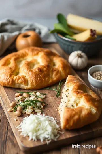 Onion Bacon Fougasse ingredients