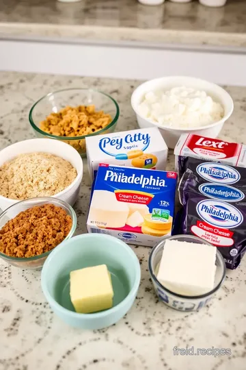 Classic Philadelphia Cheesecake ingredients