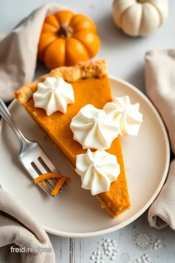 Bake Pumpkin Pie: Deliciously Creamy Treat presentation