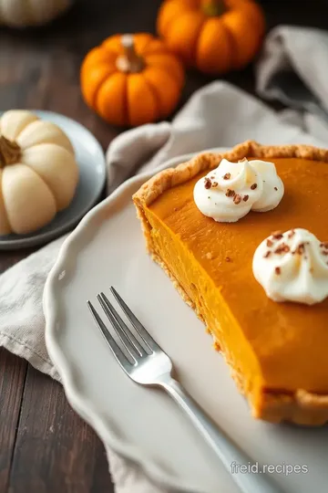 Pumpkin Pie with Sweetened Condensed Milk presentation