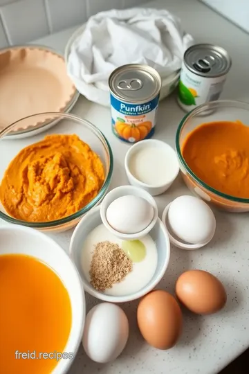 Classic Pumpkin Pie with Condensed Milk ingredients