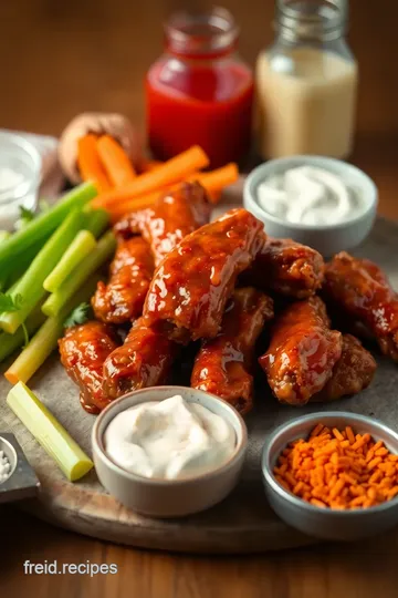 Baked Buffalo Chicken Wings ingredients